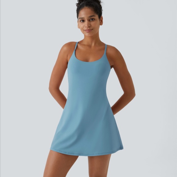 HALARA Warm Mid Blue Active Dress - Picture 3 of 6